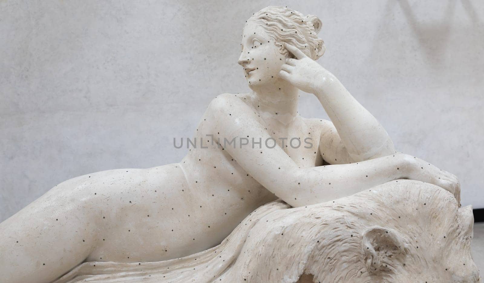 Possagno, Italy - June 2022: lying Venus - Najade Giacente - by Antonio Canova, 1816