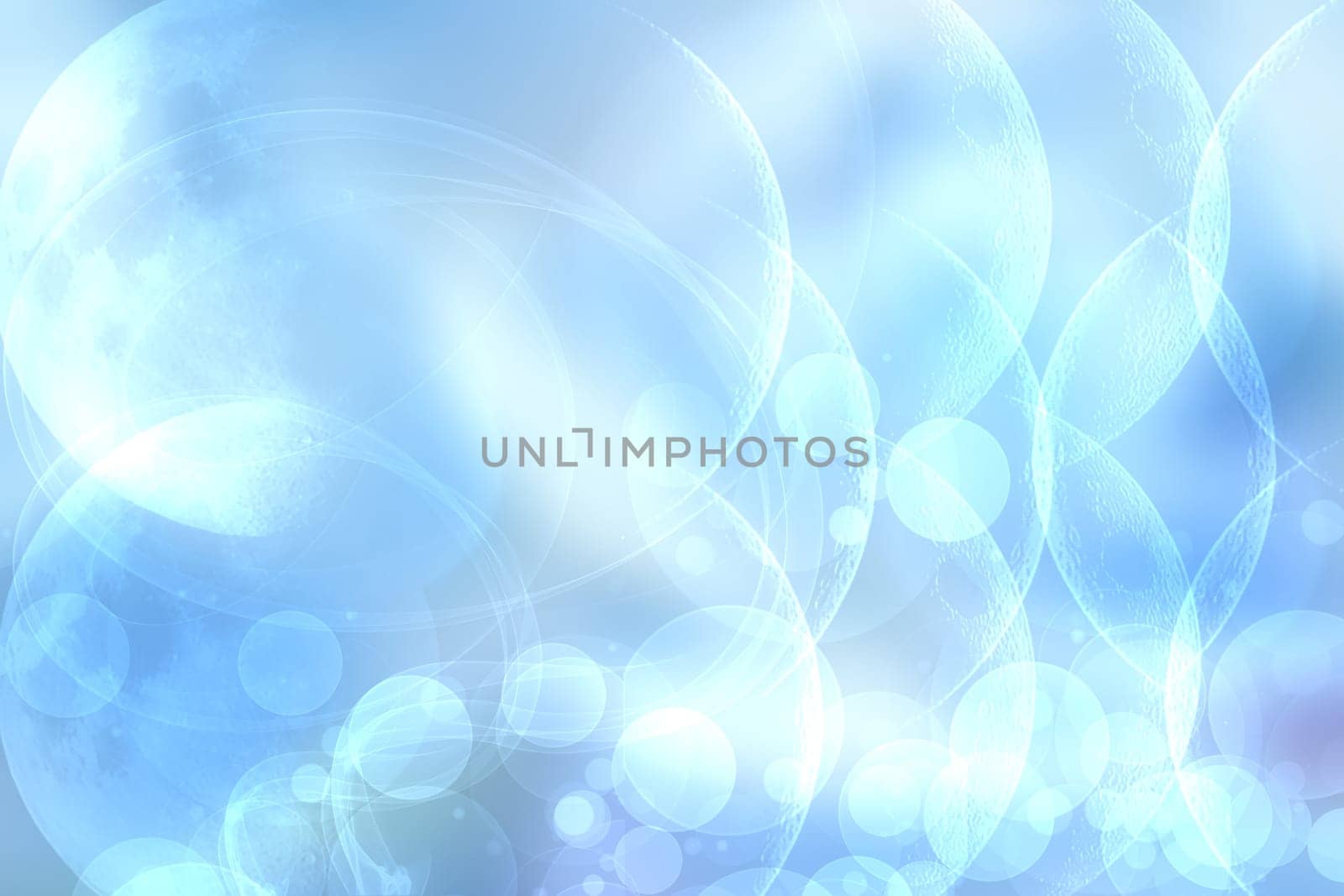 Abstract colorful blue modern futuristic technology and business background texture with bokeh circles. Beautiful business and science presentation backdrop. Space.