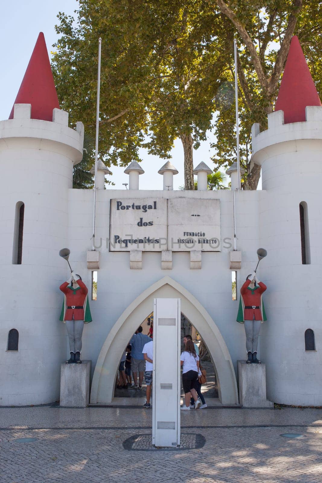 Coimbra, Portugal - Sept 7th 2019: Portugal dos Pequenitos entry, Coimbra. Considered to have been the first theme park in the country