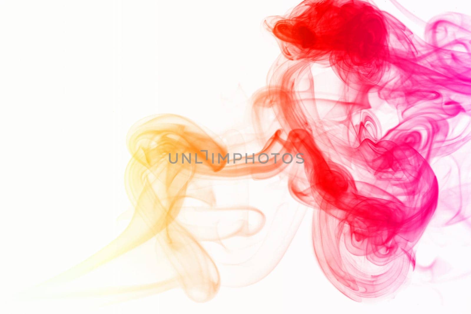 abstract mystical multi colored smoke