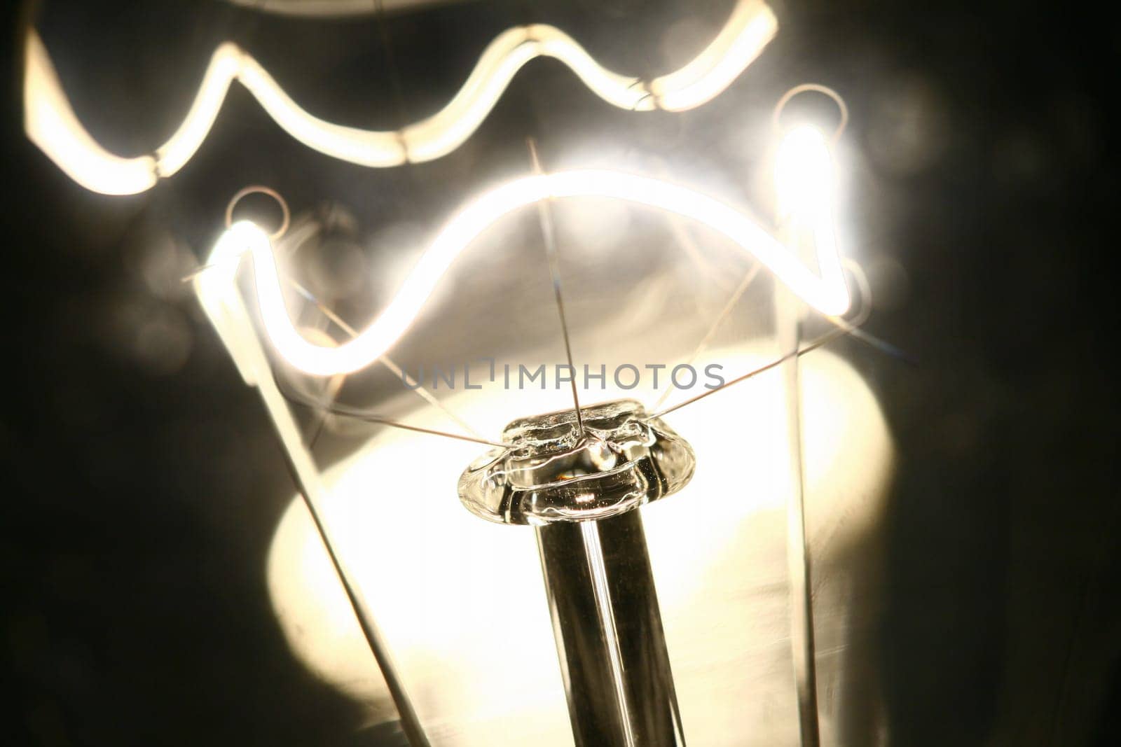 Bulb brightly light fires very beautifully it is abstract