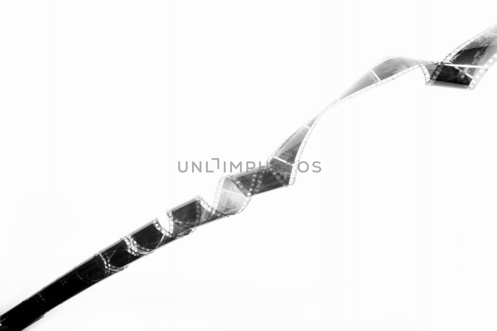 concept photo film isolated on white