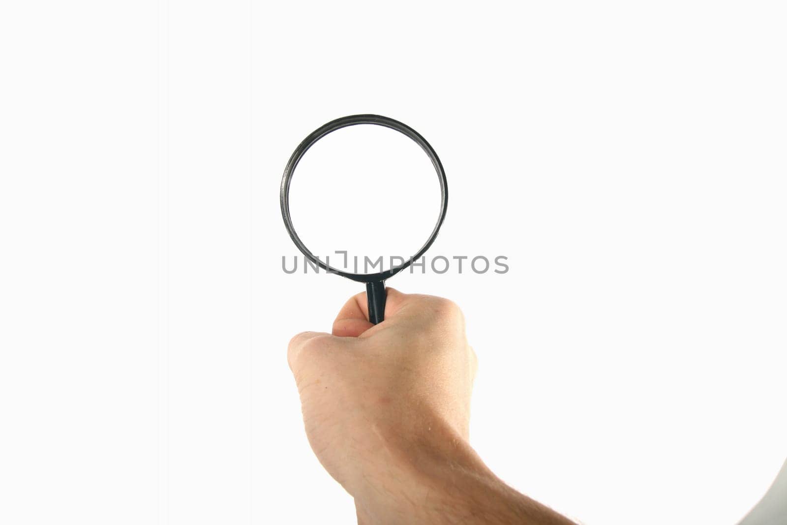 macro magnifier hand take in fingers