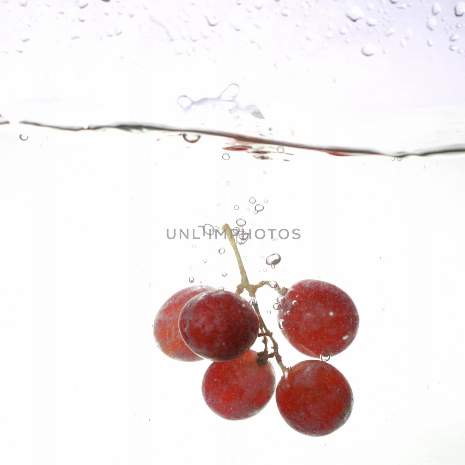 grape water splash isolated freshness concept