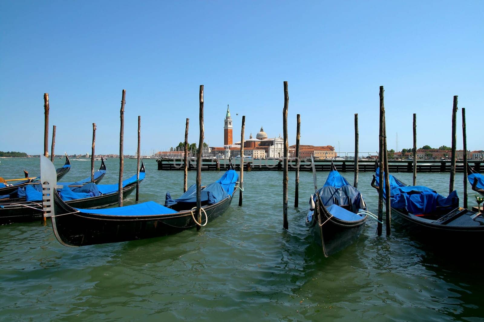 Venice a landscape channels and bridges the summer is beautiful gondola