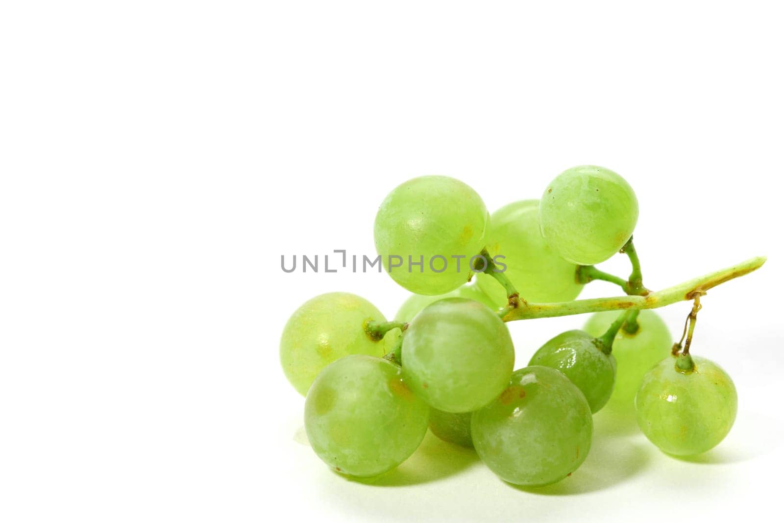 green grape isolated on white background