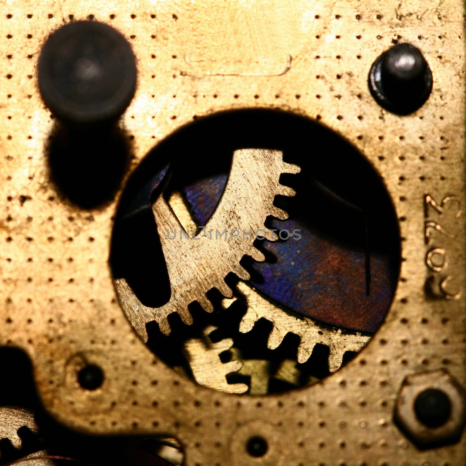 time gear inside my rare clock