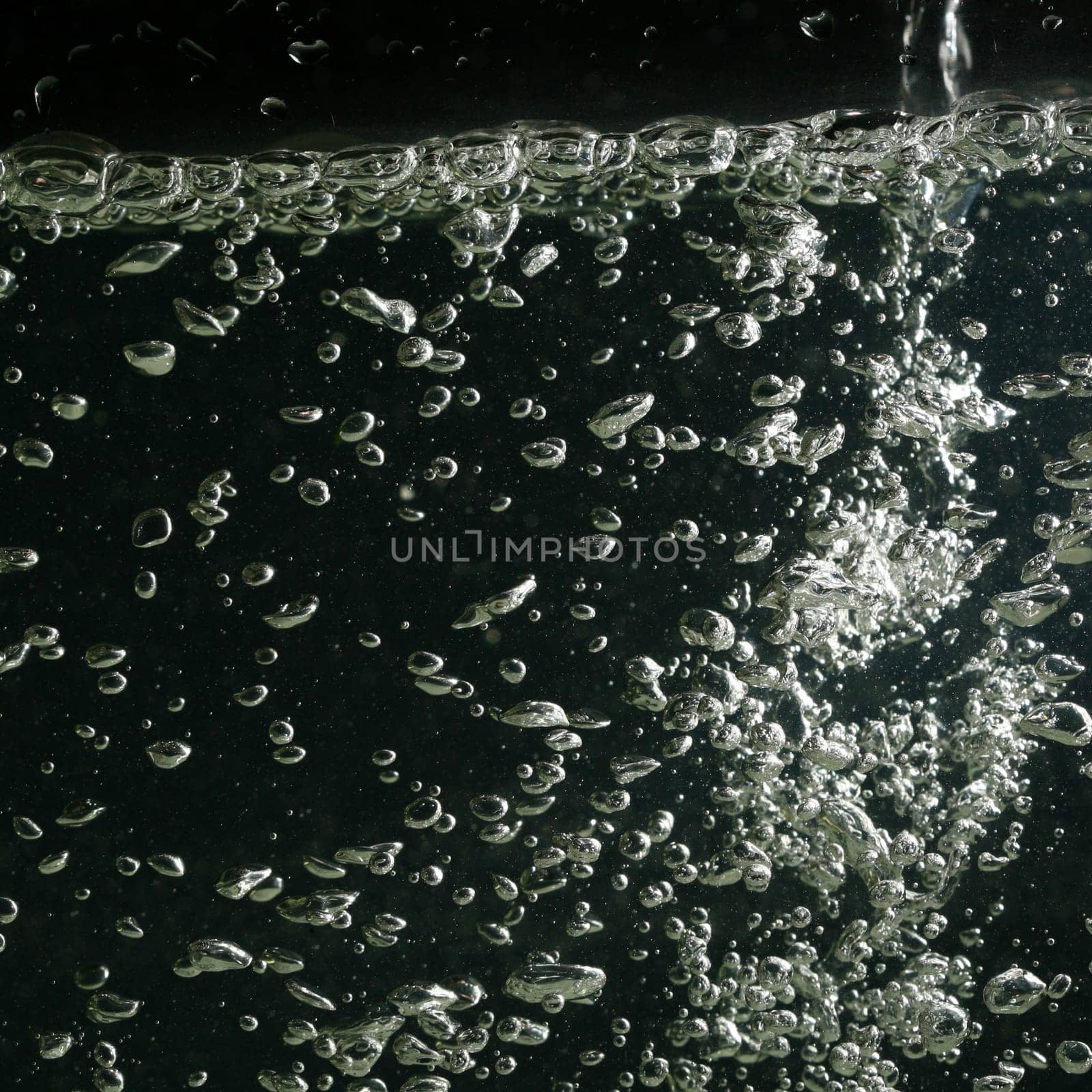water bubbles macro close up
