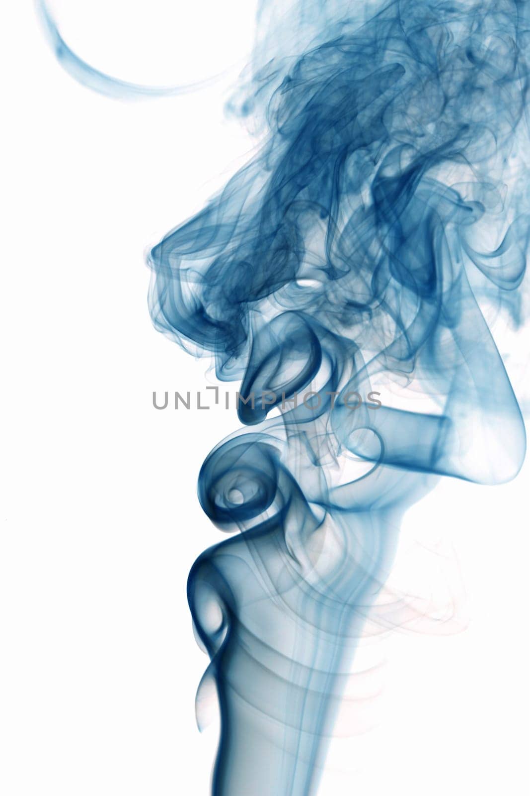 blue smoke abstract background close up