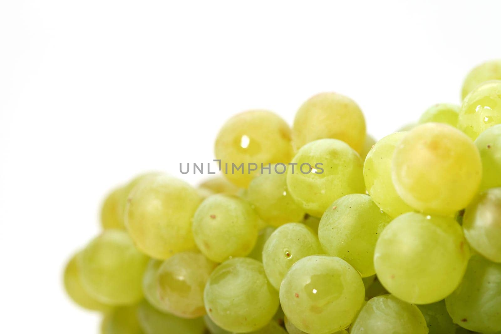 green grape isolated on white background
