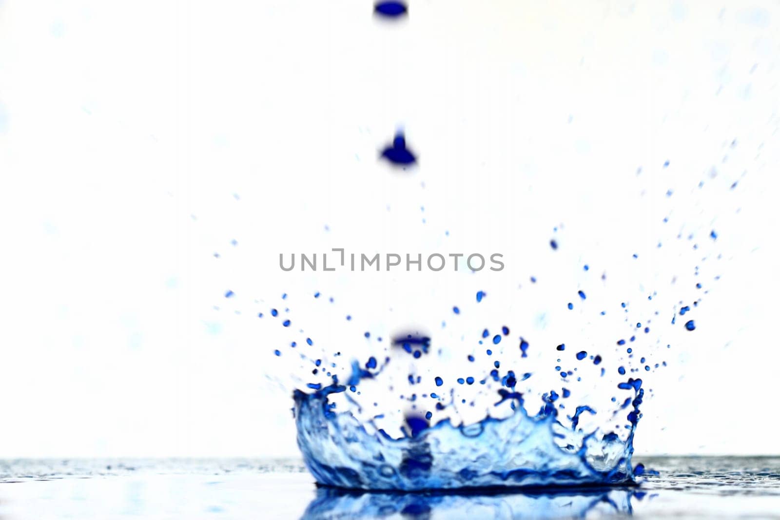 ink splash  macro on white