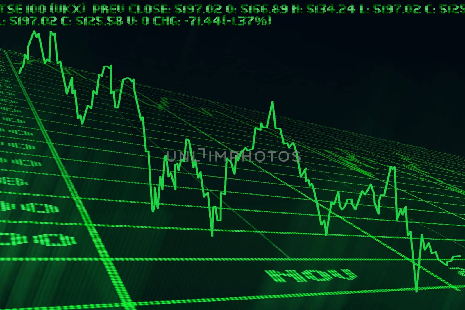 graphic falls of the index on black background