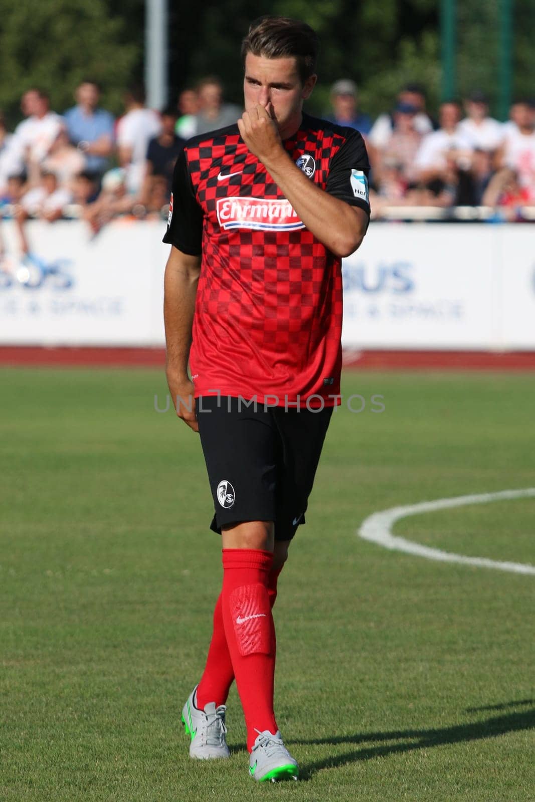 Christian Günter (Freiburg) at the test match Friedrichshafen