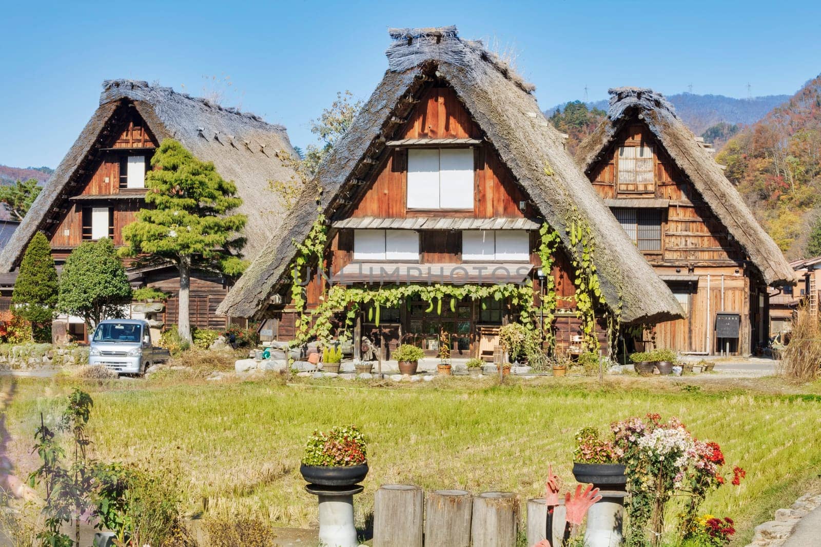 Traditional and Historical Japanese village Ogimachi - Shirakawa-go, Japan