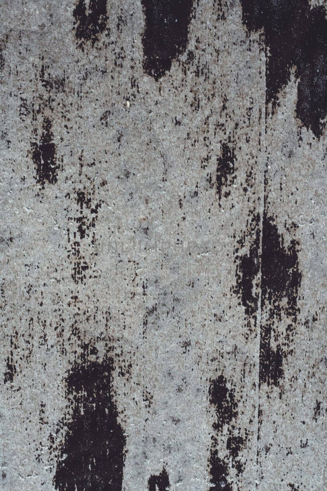 Background texture. Gray old stained surface of roofing material, copy space. Vertical