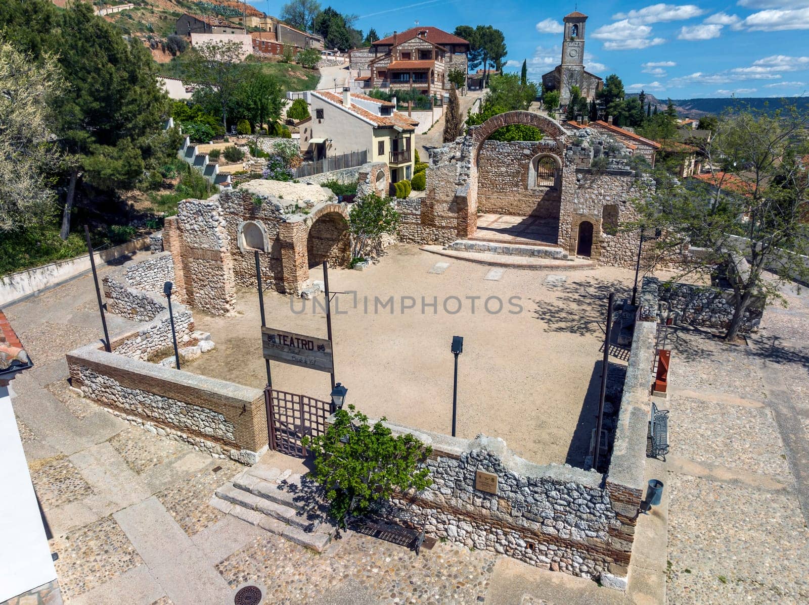 Ruins of the church of San Pedro in the medieval city of Hita in Guadalajara Spain.