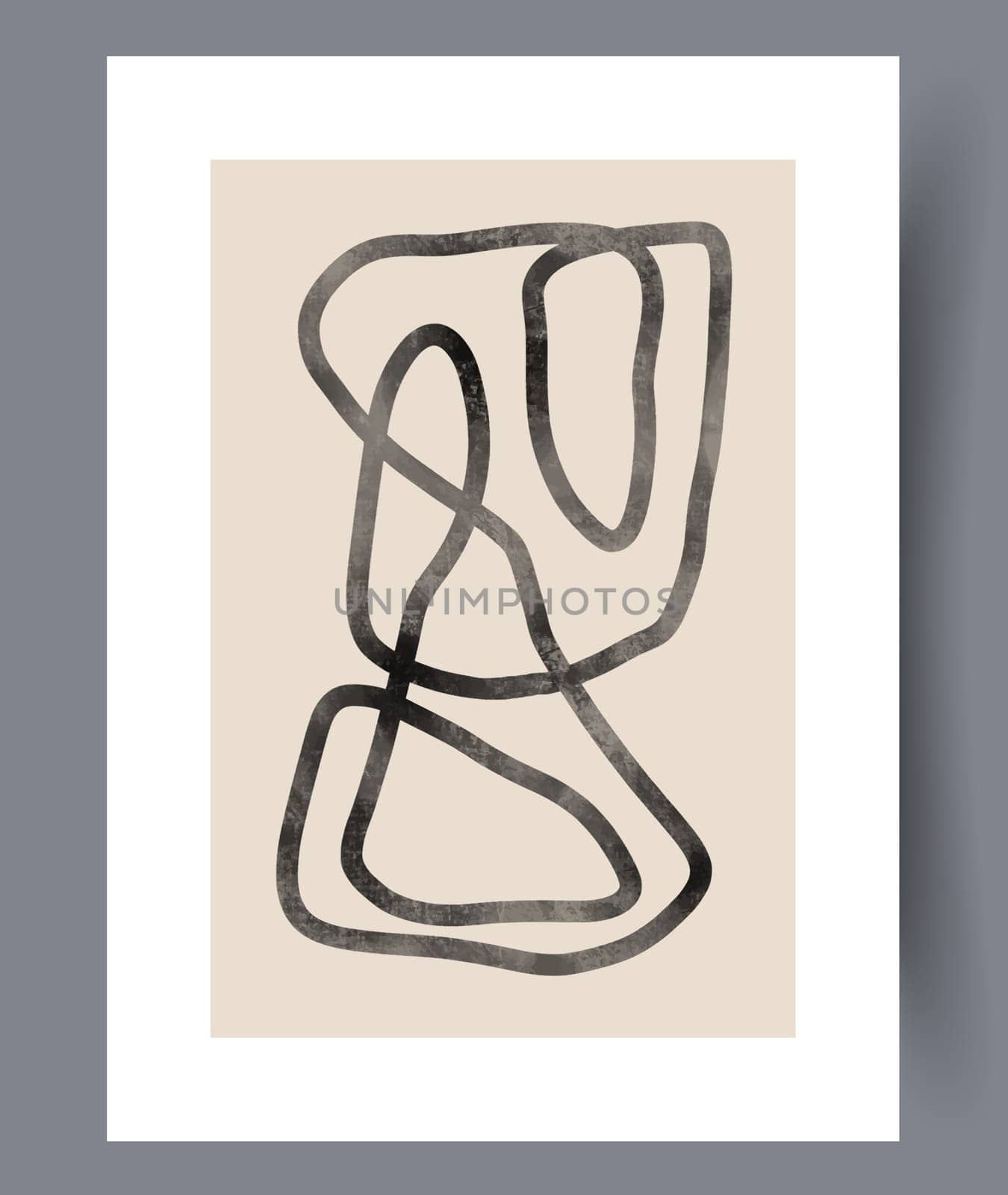 Still life flower nordic plant wall art print. Printable minimal abstract flower poster. Contemporary decorative background with plant. Wall artwork for interior design.