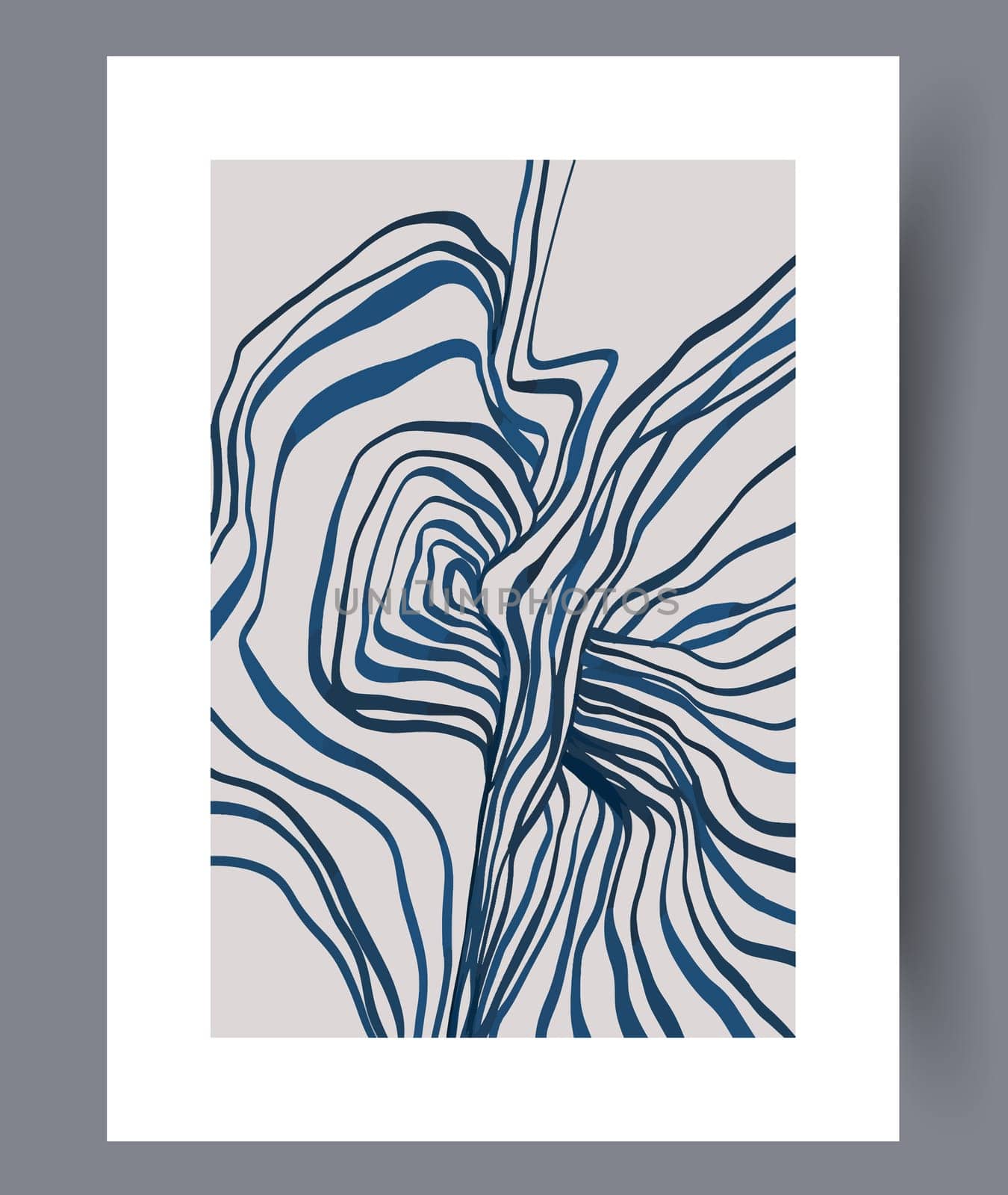 Still life flower nordic plant wall art print. Printable minimal abstract flower poster. Contemporary decorative background with plant. Wall artwork for interior design.