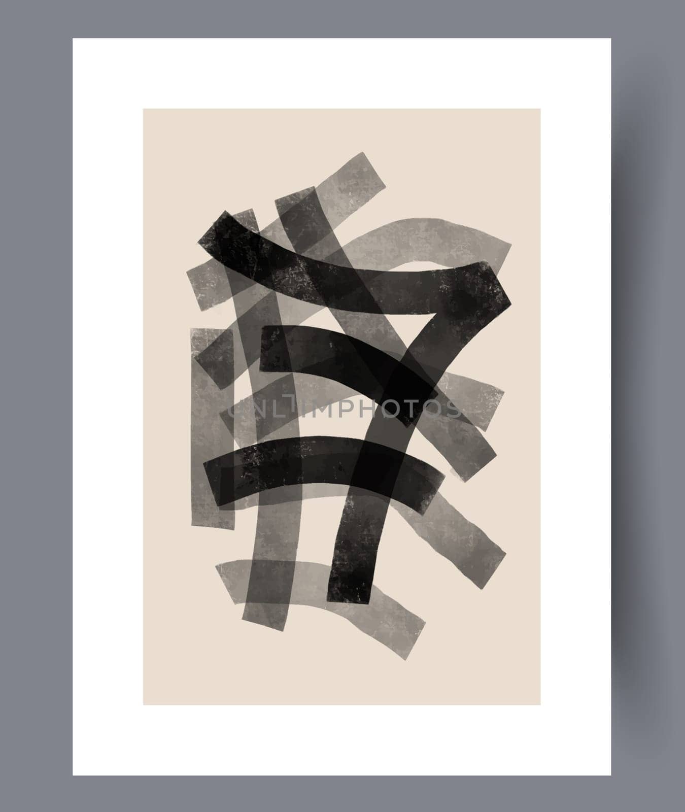 Still life flower nordic plant wall art print. Printable minimal abstract flower poster. Contemporary decorative background with plant. Wall artwork for interior design.