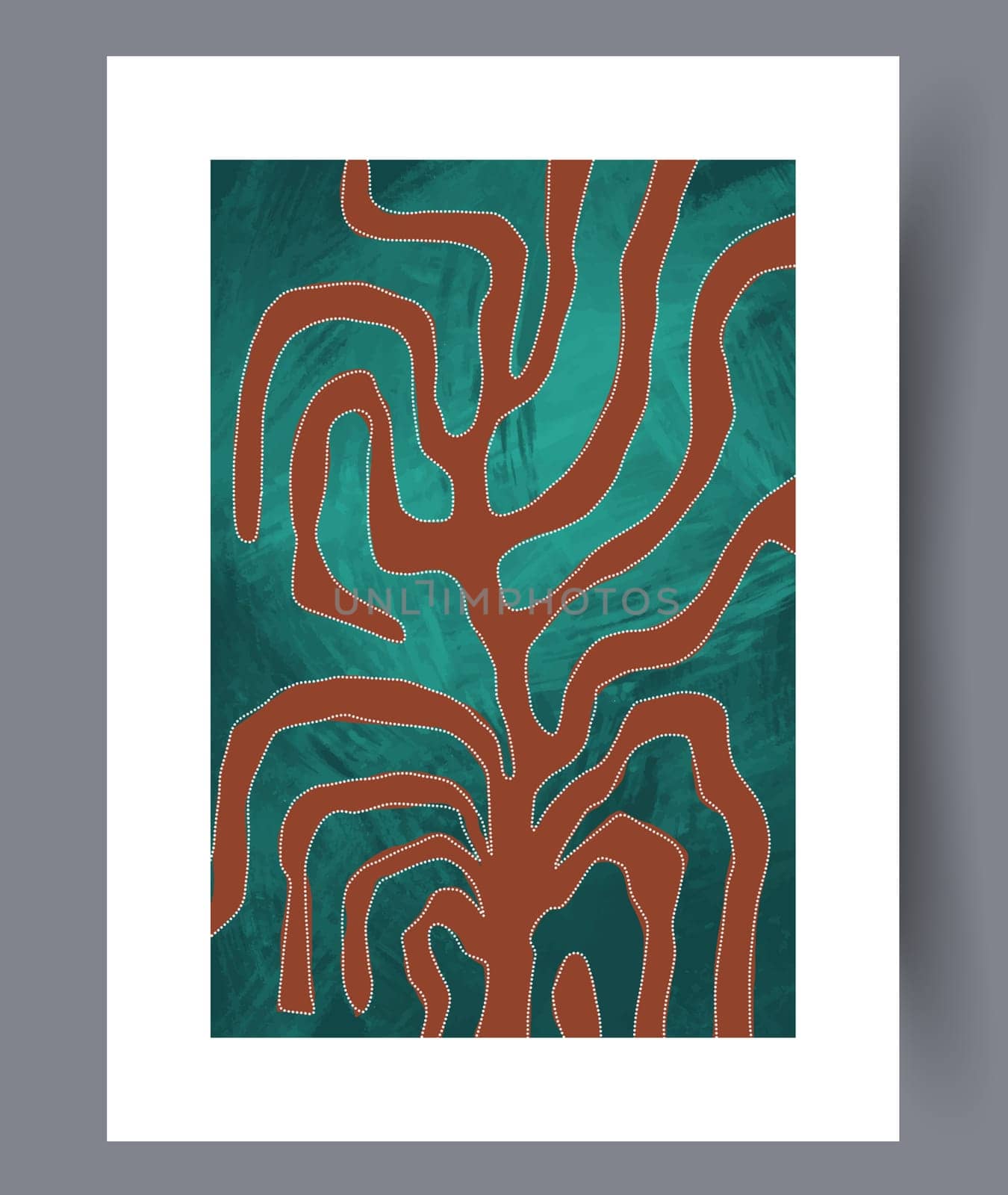 Still life flower nordic plant wall art print. Printable minimal abstract flower poster. Contemporary decorative background with plant. Wall artwork for interior design.