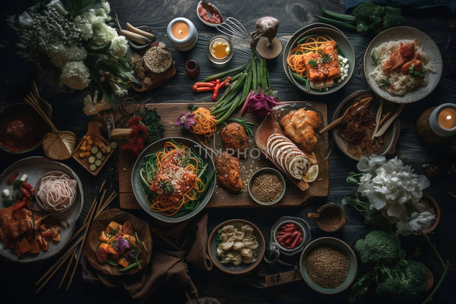 A spicy Korean BBQ feast with friends (generative AI)