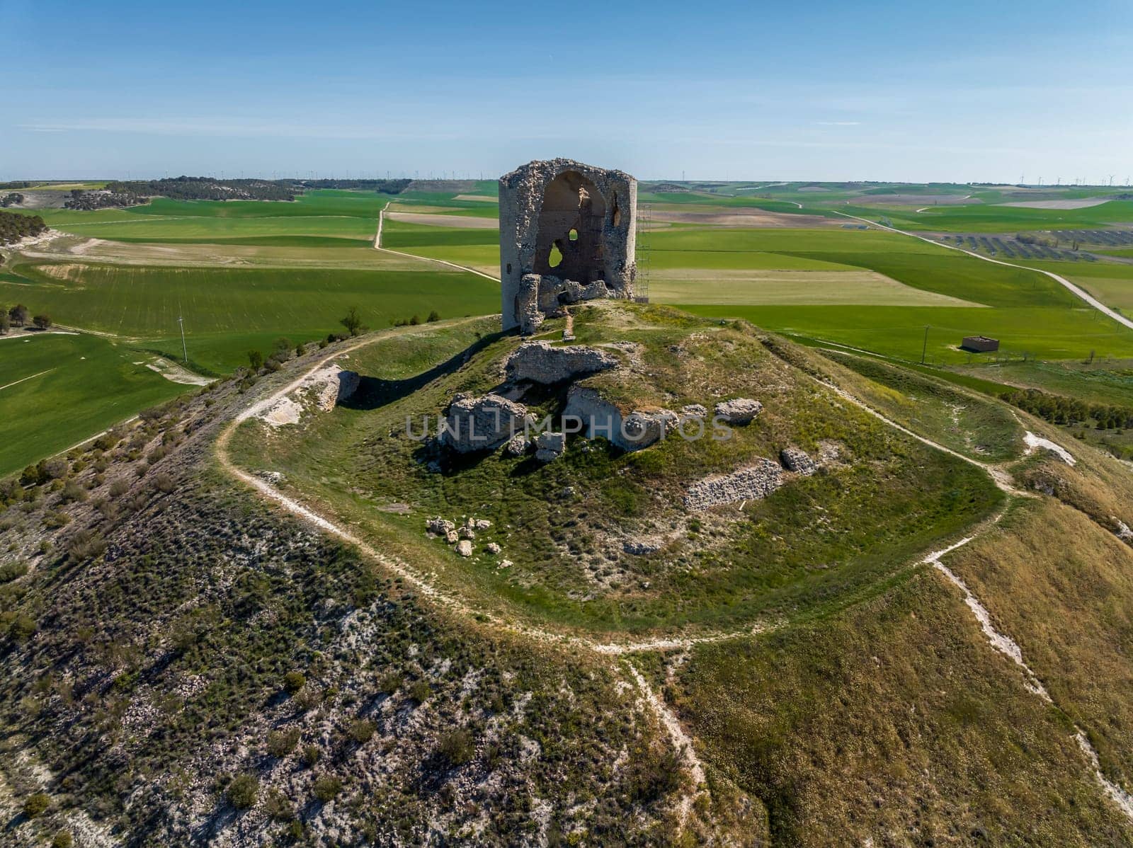 Ruins of castle of Mota del Marques, Valladolid Spain