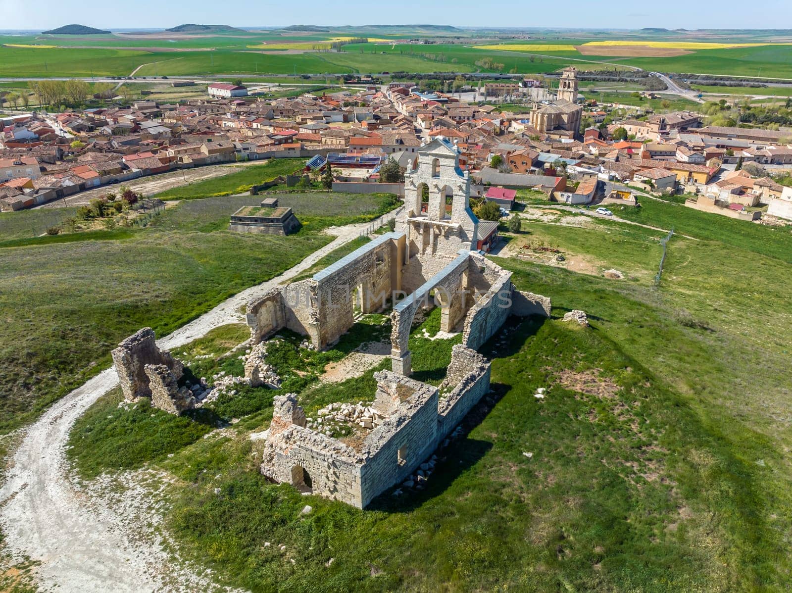 Mota del Marques ruins Church of El Salvador, Valladolid Spain