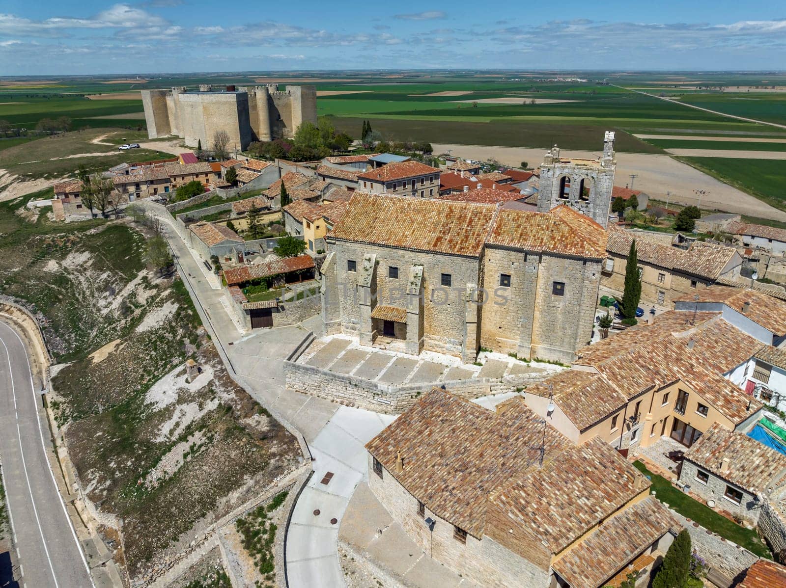 Montealegre de Campos in Castilla y Leon Spain Valladolid. Parish Church Apostle Saint Peter