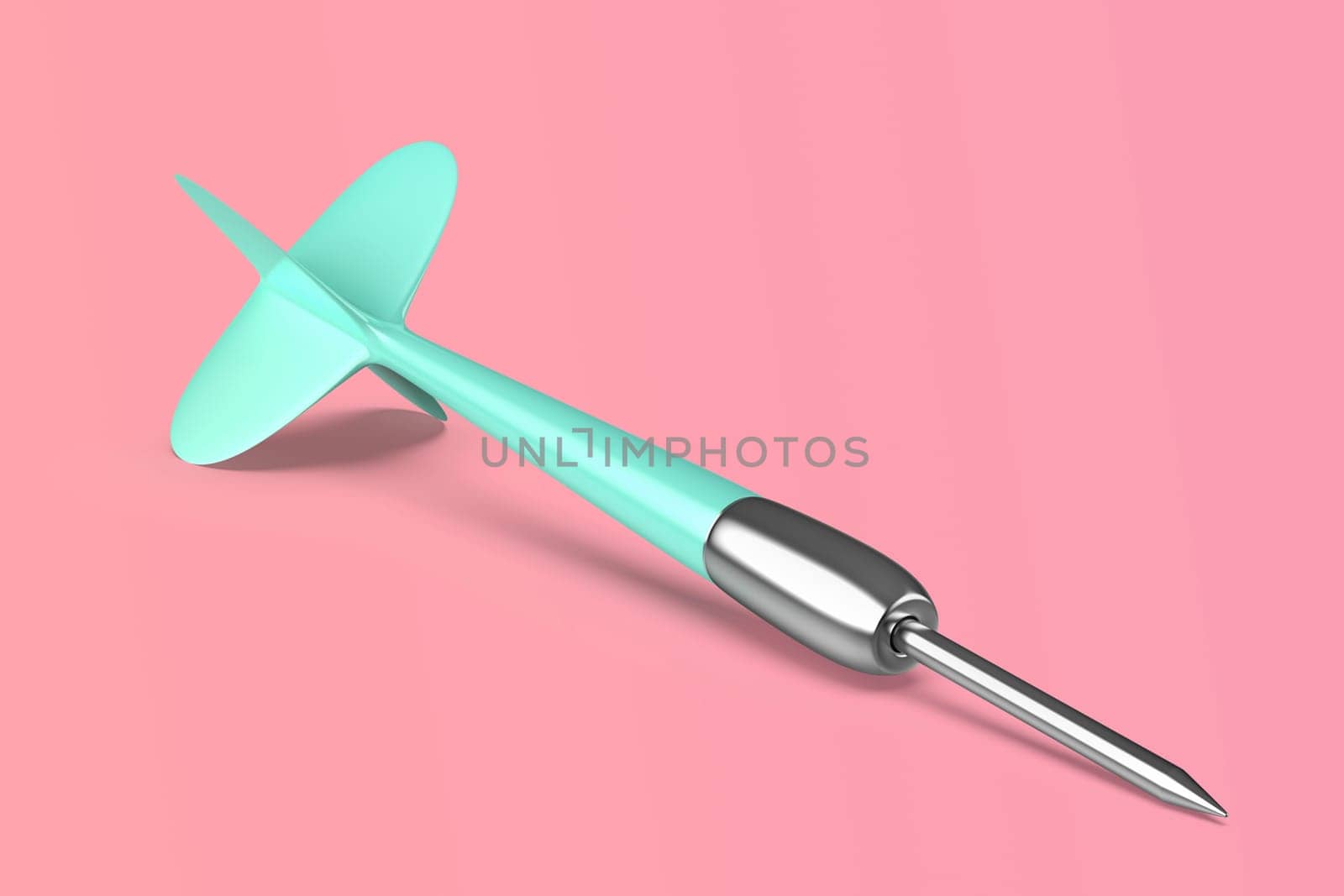 Dart arrow on pink background