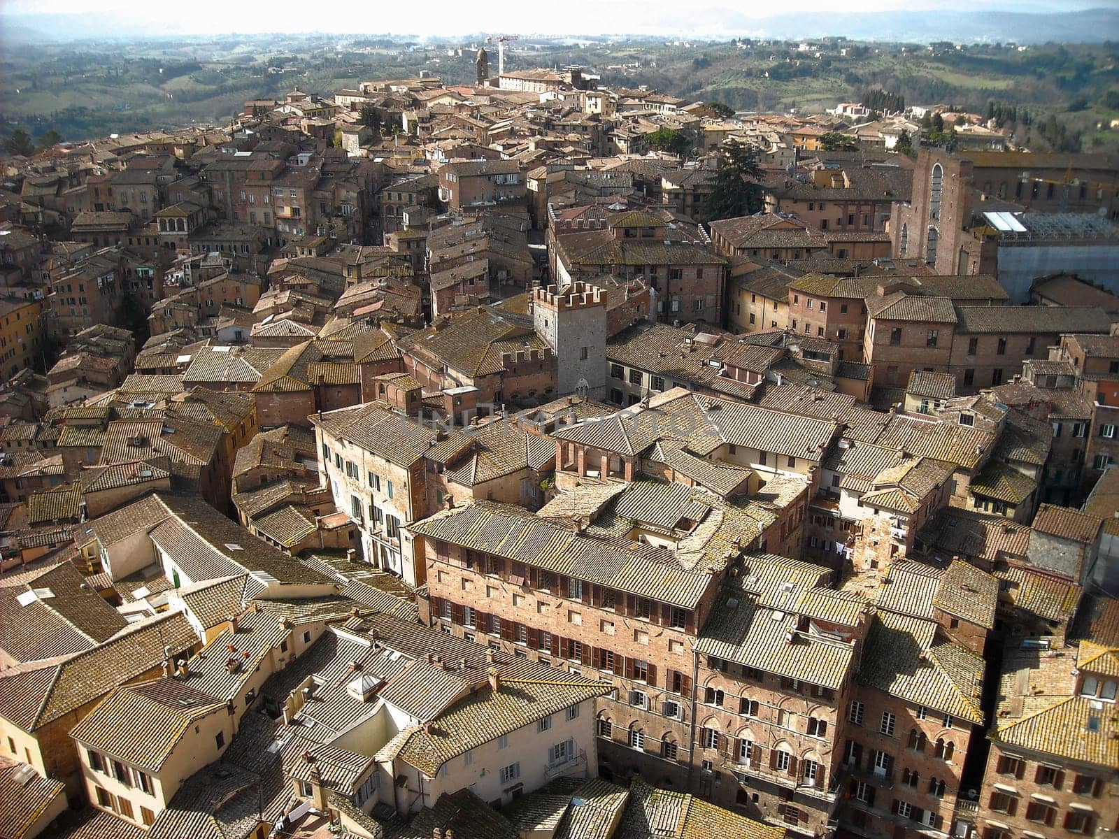 Panoramic view of Siena, Tuscany, Italy