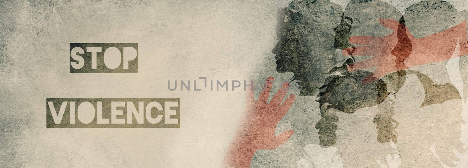Domestic violence, hand hits face of abused woman, international awareness month october for victims and survivors