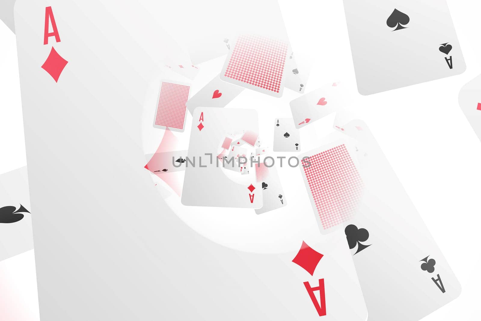 Illustration of a Background with Casino Elements. Concept of betting, gamble, game.
