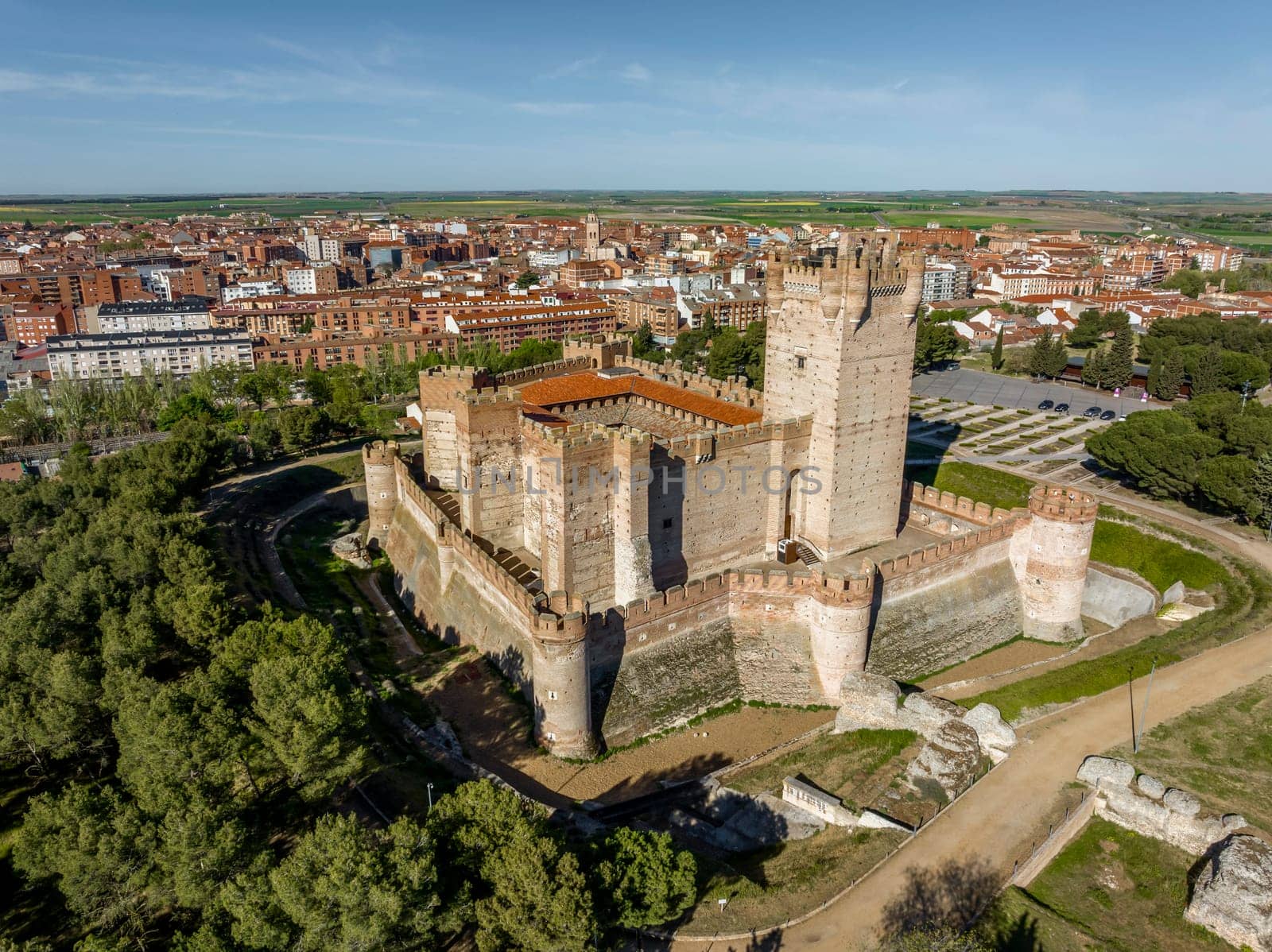 The medieval Castle of la Mota  in Medina del Campo, Valladolid, Castilla y Leon, Spain