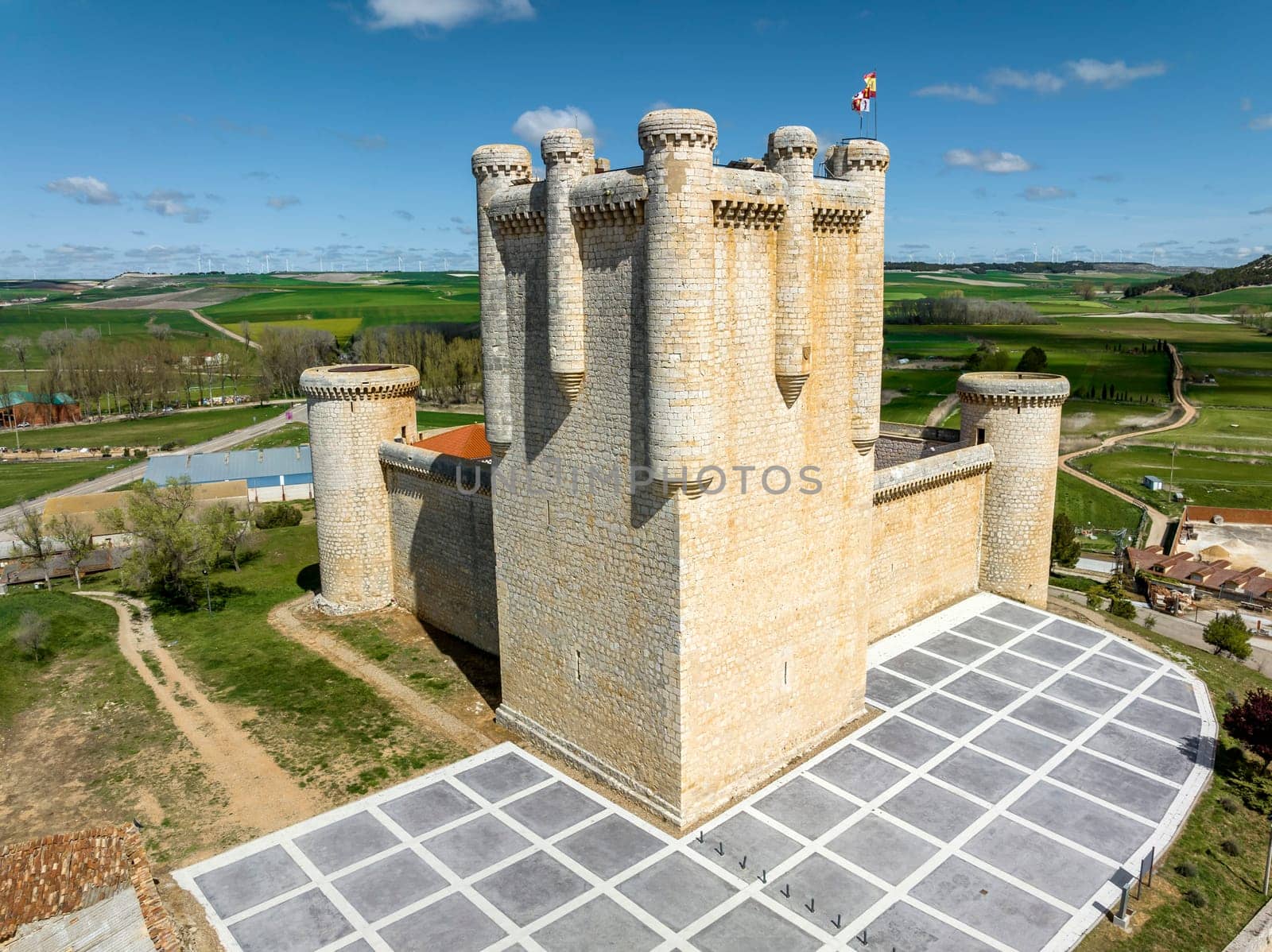 Castle Communards Torrelobaton in Valladolid Spain. Declared Historical Heritage in 1949