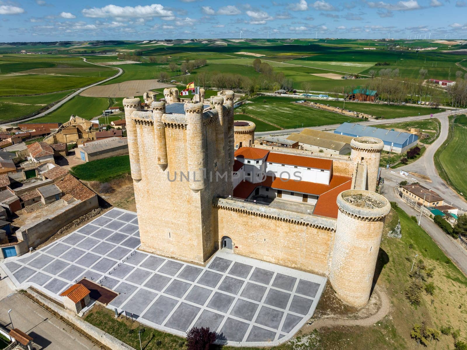 Castle Communards Torrelobaton in Valladolid Spain. Declared Historical Heritage in 1949