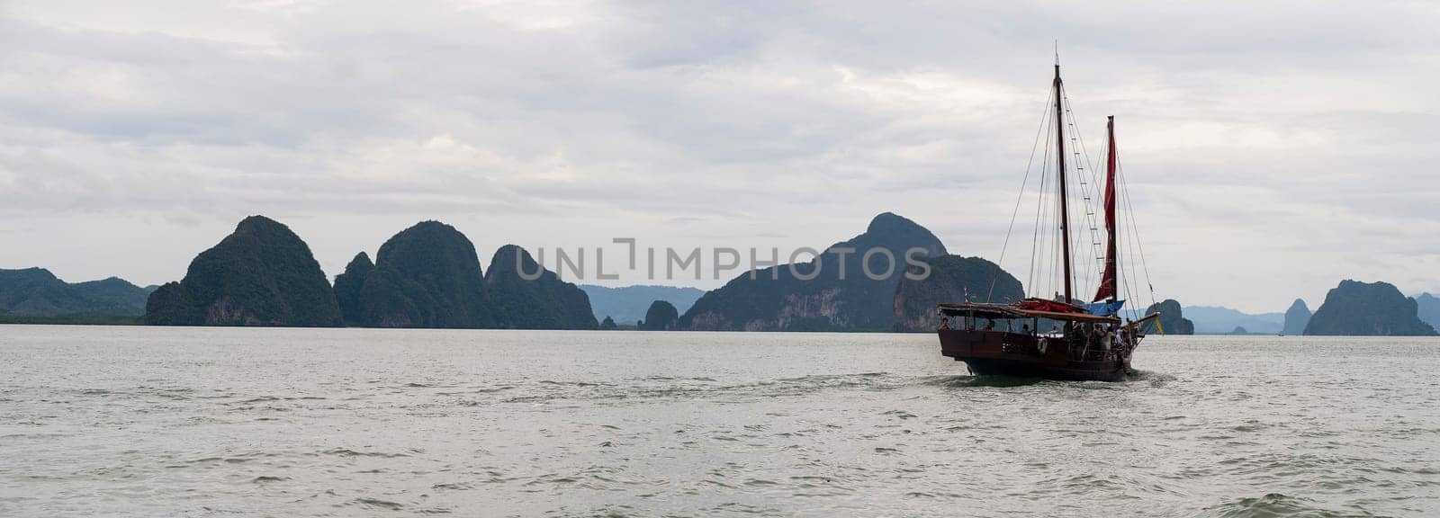 Panoramic view of Phang Nga Bay, Thailand, Asia