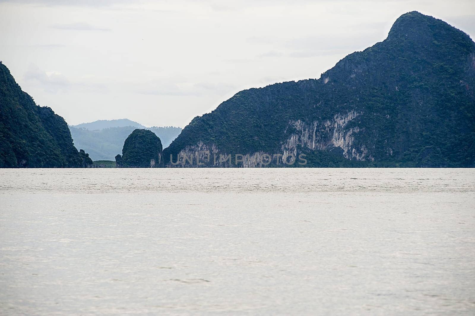 Panoramic view of Pang Nga Bay, Thailand, Asia