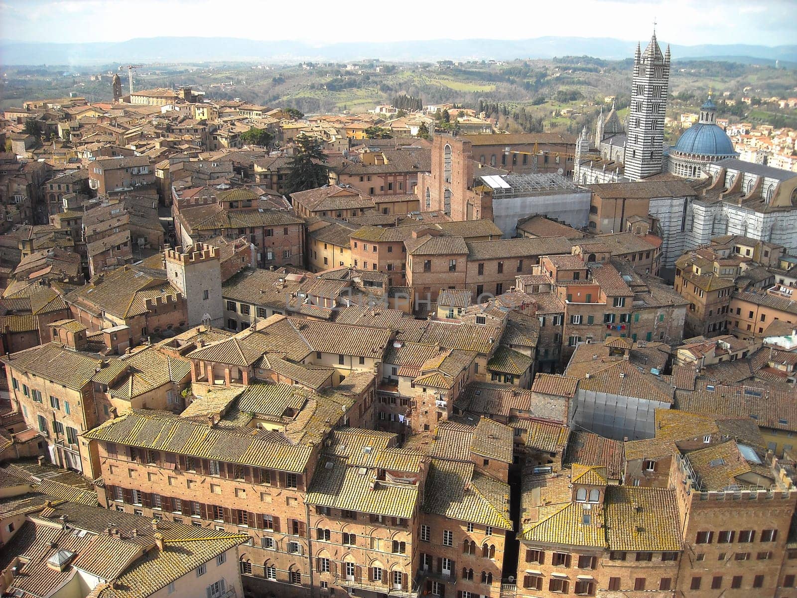 Panoramic view of Siena, Tuscany, Italy