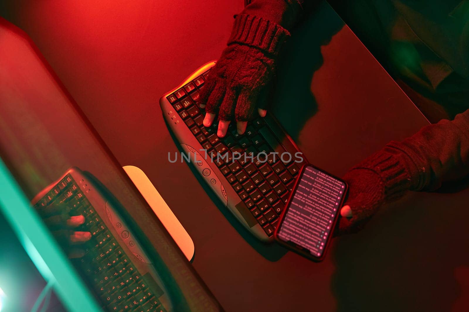 Anonymous people using computer and programming to break code. Cyber security threat. Internet and network security. Access to private information. Anonymous hackers using technology to access to password and encrypted data. Cyber attack