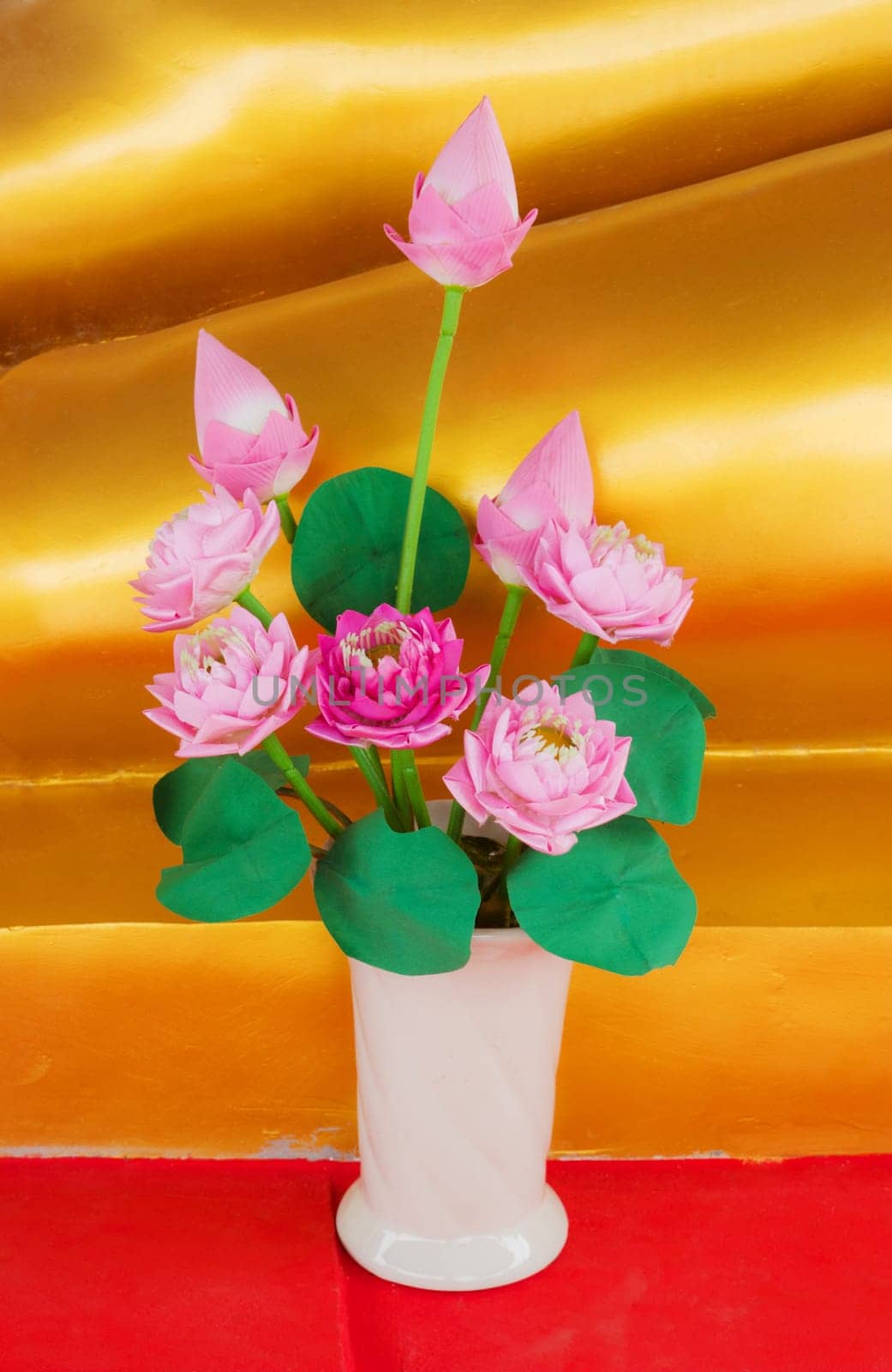 Beautiful flower, beautiful nature, Pink lotus in vase