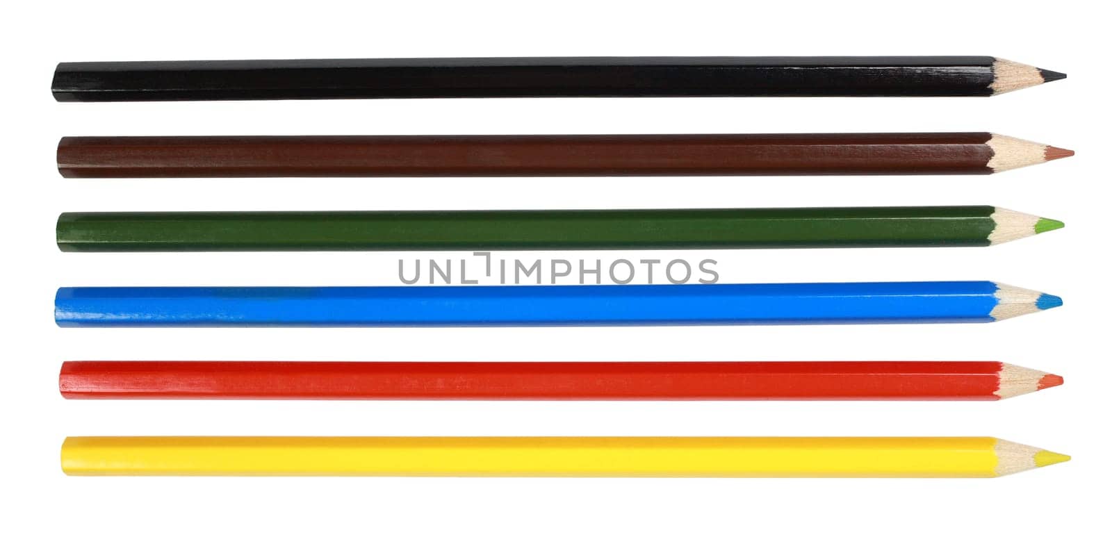 color pencil isolated on white