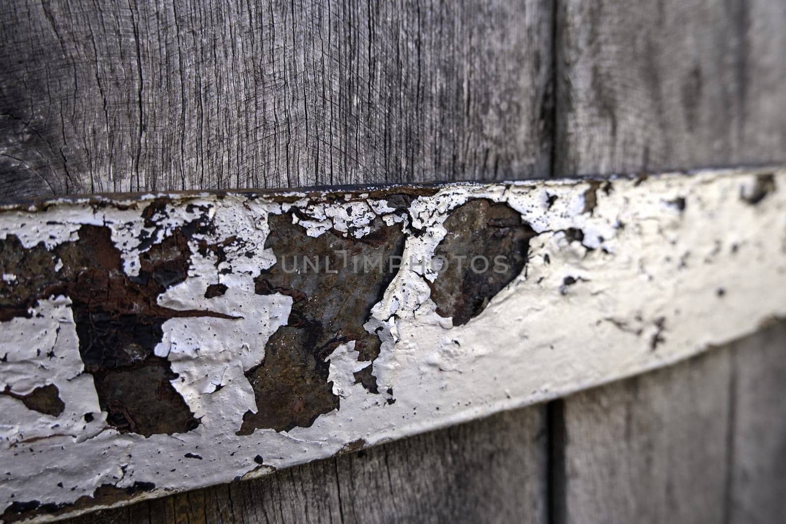 Detail of old barrel to store wine or alcoholic beverages