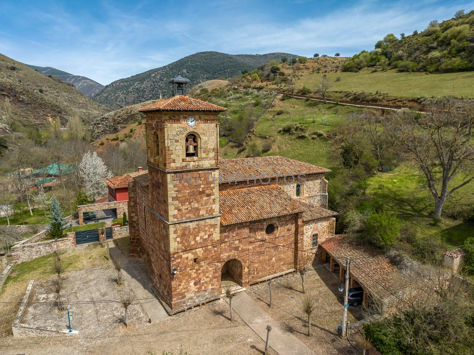 Church of Our Lady of the Assumption in Viniegra de Abajo, a beautiful town in Spain belonging to the province of La Rioja
