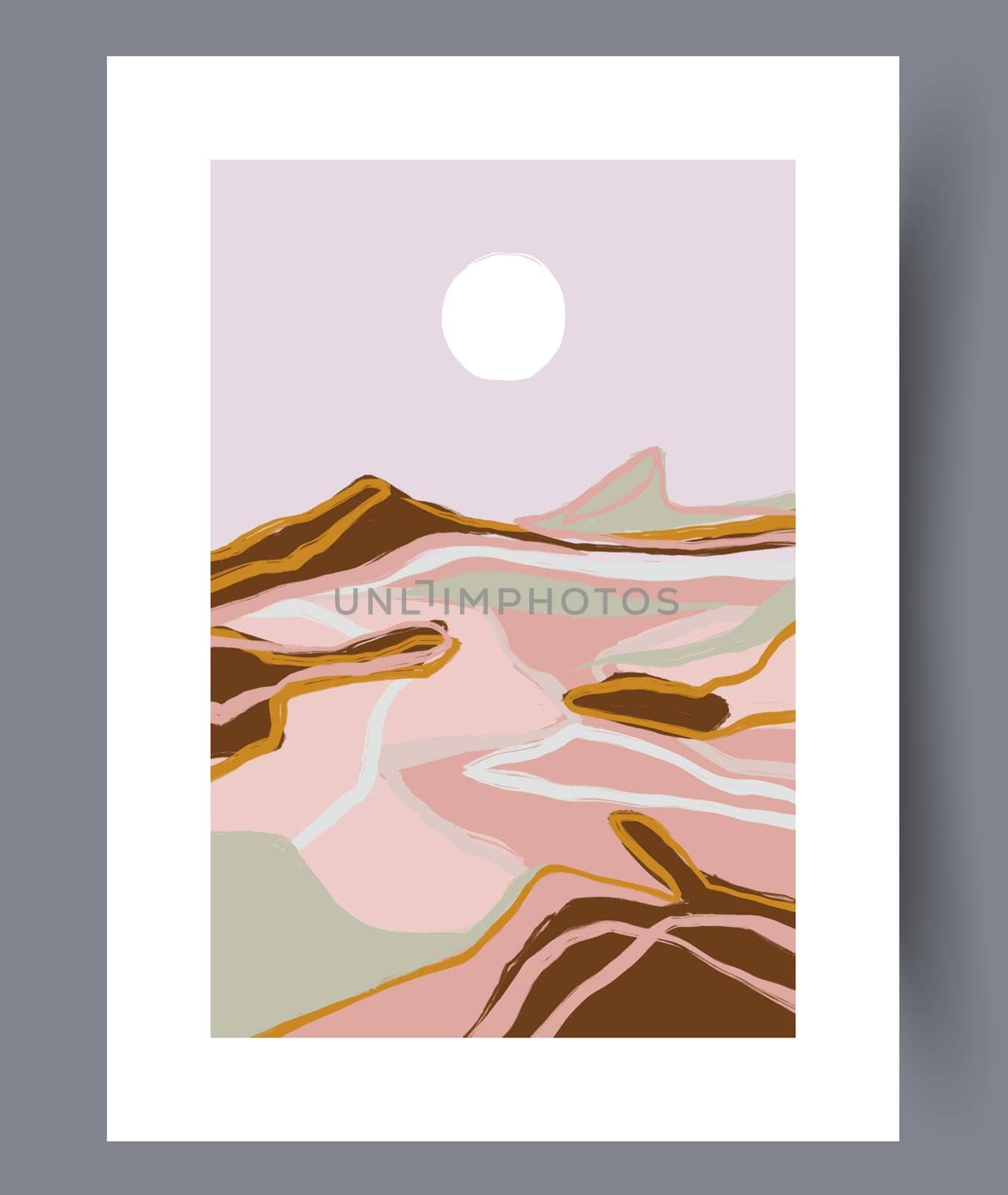 Still life flower nordic plant wall art print. Printable minimal abstract flower poster. Contemporary decorative background with plant. Wall artwork for interior design.