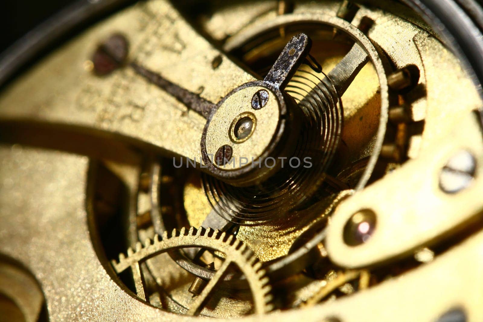 Inside of my antique rare old clock