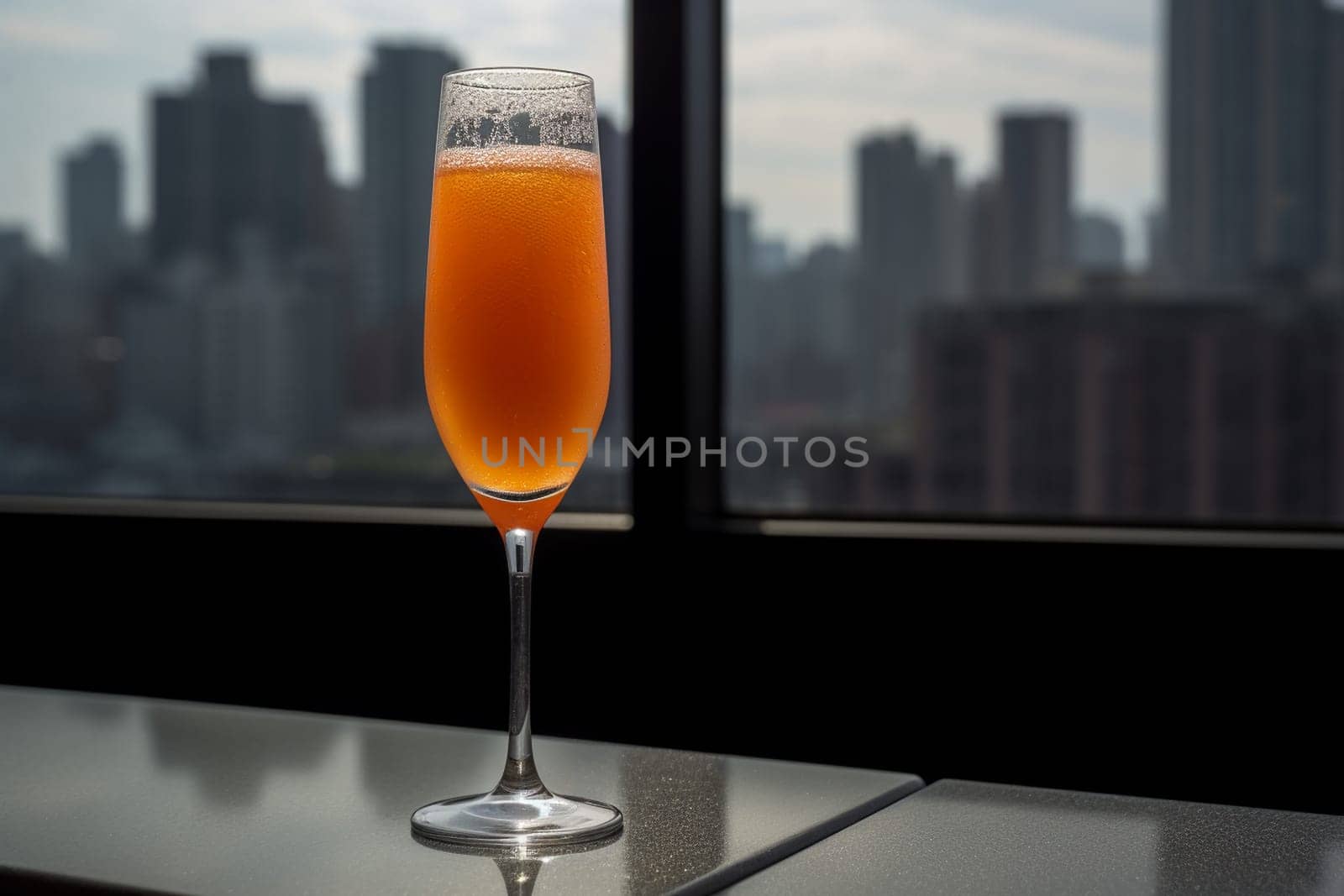 A bellini at a rooftop bar