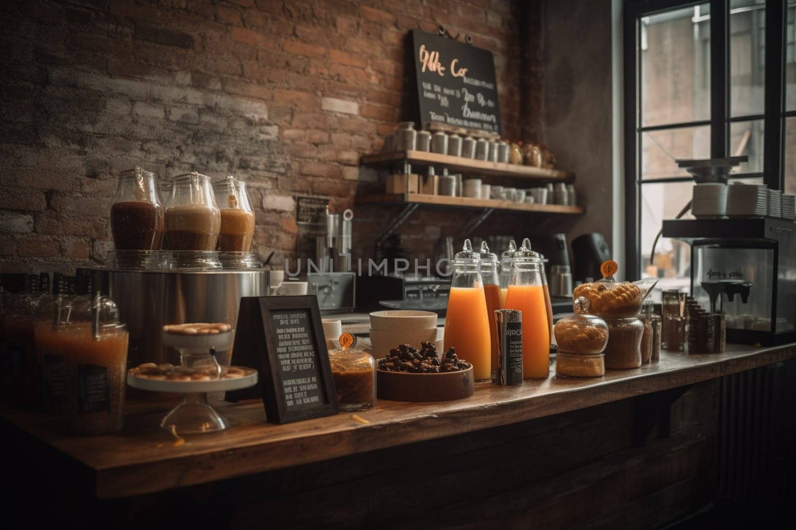 A coffee bar at a coworking space
