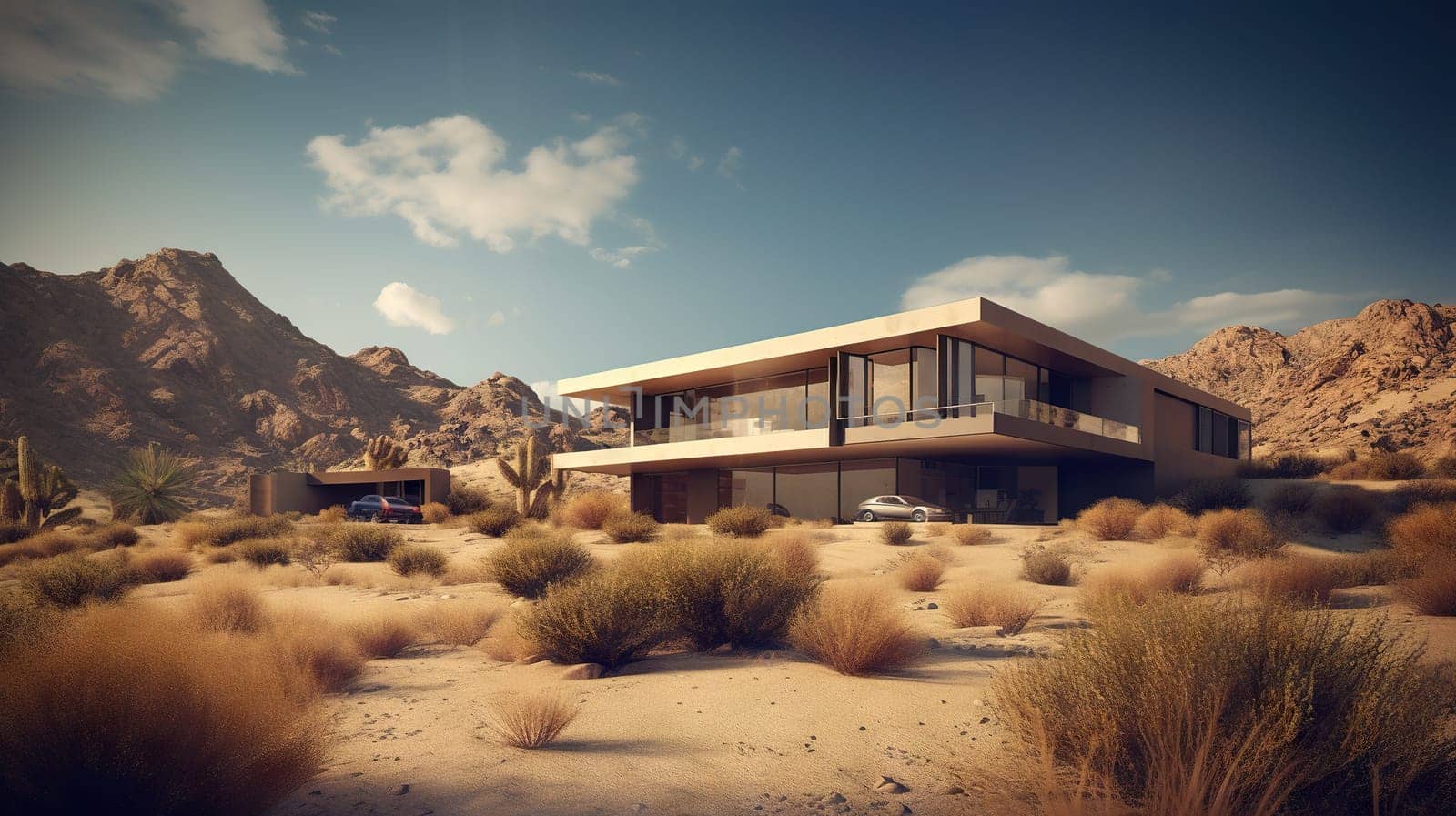 Modern Villa - Generative AI, AI generated