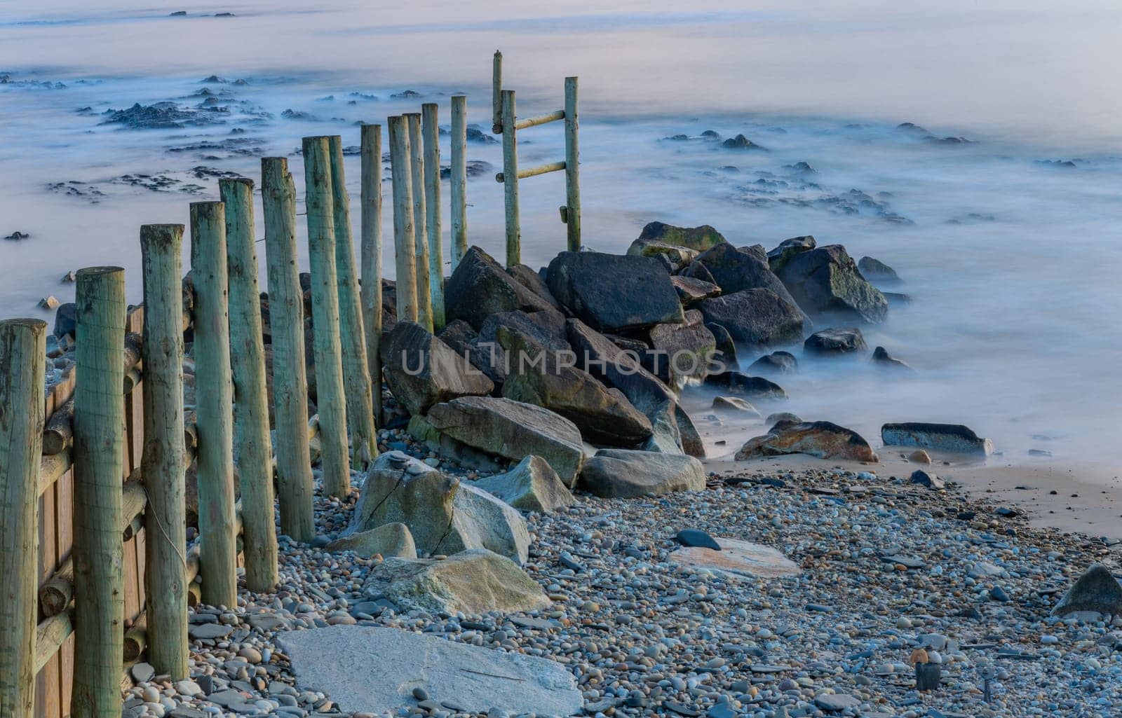long exposure at the ocean in Cepaes, Esposende, north of Portugal