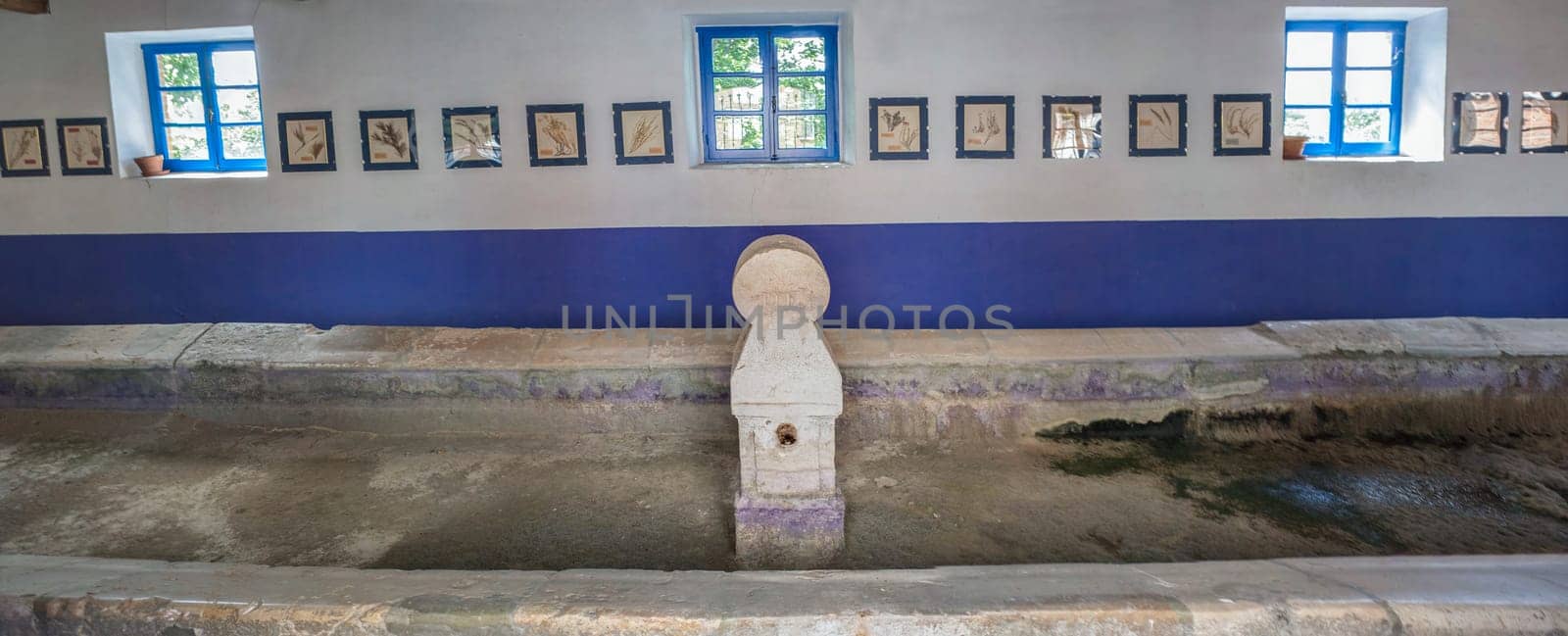 Tielmes, beautiful little town in Las Vegas County, Madrid, Spain. Municipal laundry building